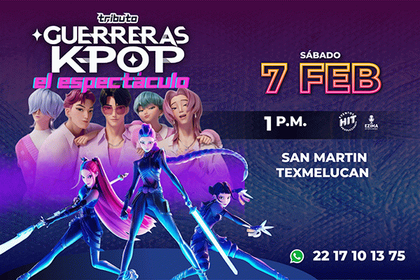 Tributo Guerreras K- Pop  el espectáculo, San Martín Texmelucan